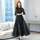 Women's New Mid-length Polka Dot Chiffon Dress
