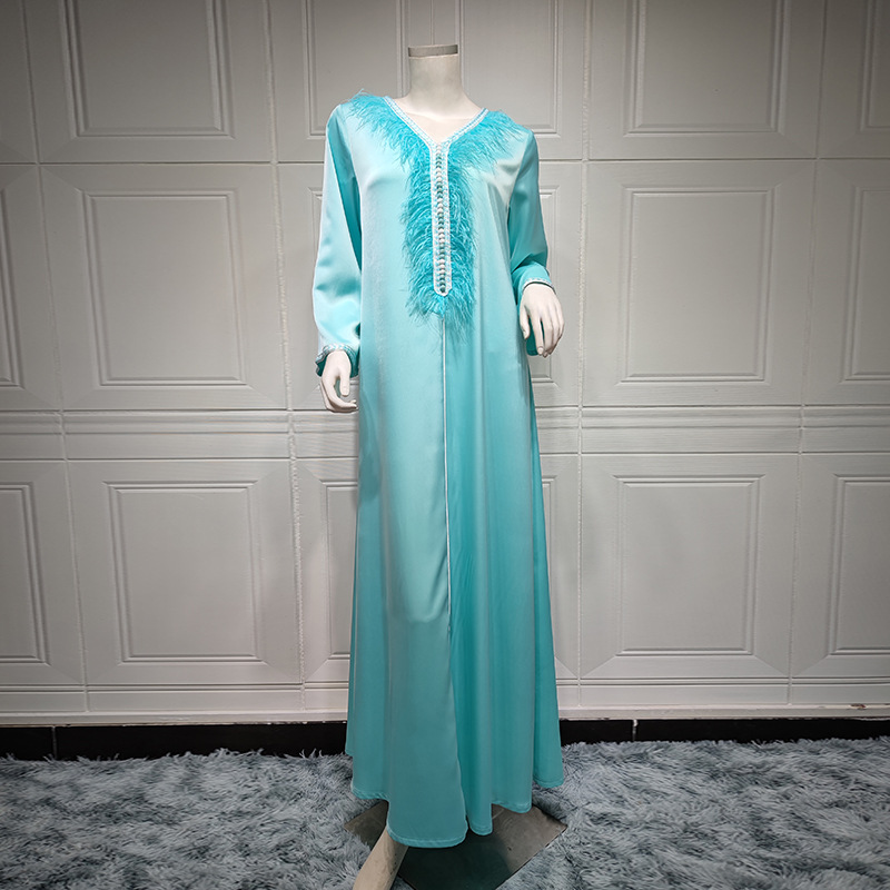 A kaftan dress with a unique and elegant design  