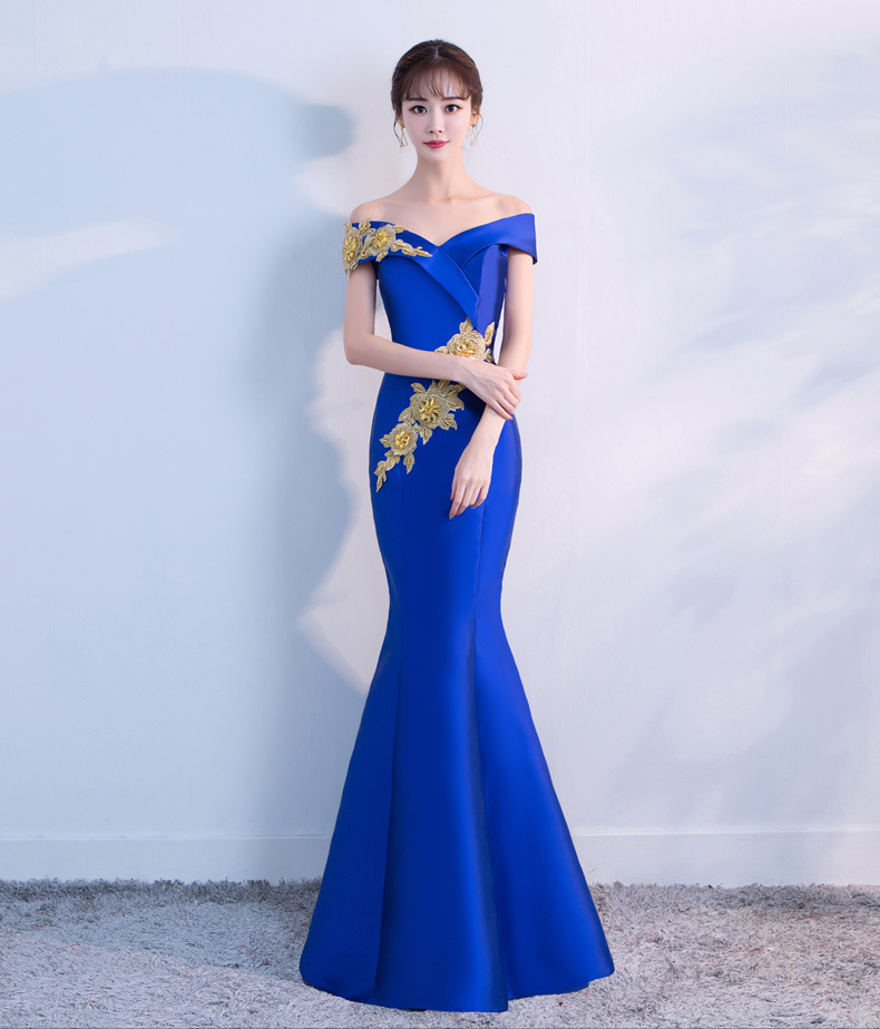 Korean Embroidered Dress, Long Skirt, Elegant Temperament, Banquet Long Dress