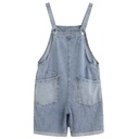 Women's Retro Denim Five Pants Loose Overalls Shorts