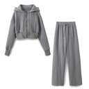 Women's Clothing Short Sport Cardigan Sweater Running Pants Suit