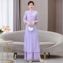 Women's Retro Chinese Style Cheongsam Top Suit