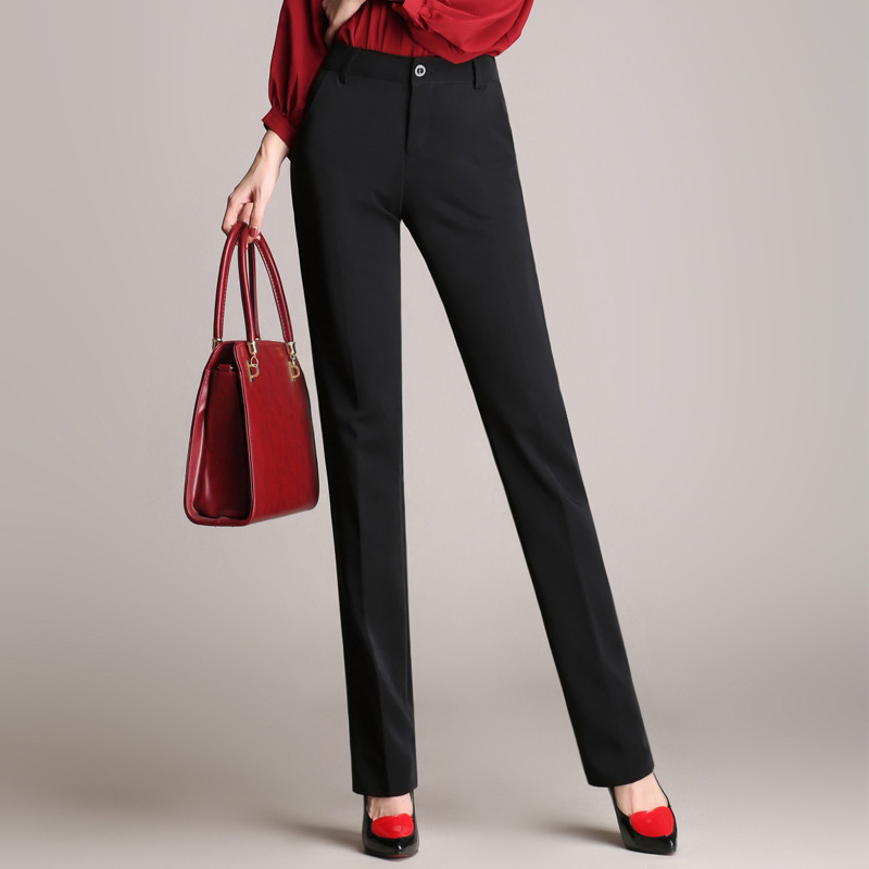 Women's Fashion Plus Size Casual Wide-leg Suit Pants