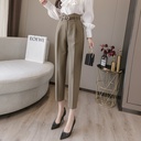 High Waist Suit Pants Ladies Summer Pants Thin Nine Point Harem Pants