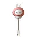 مصباح ليلي لطيف على شكل أرنب مزود بجهاز تحكم عن بُعد ومنفذ USB
