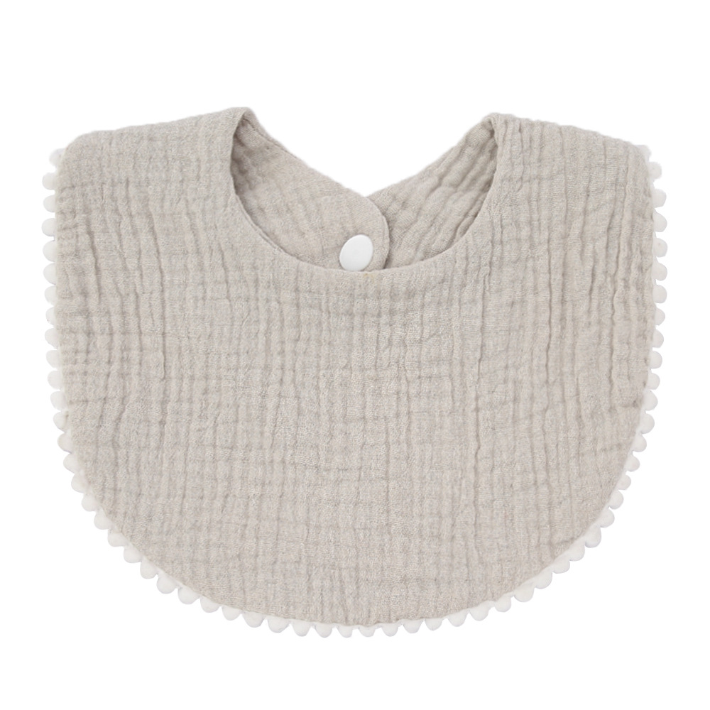Baby Cotton Ruffle Edge Drooling Towel