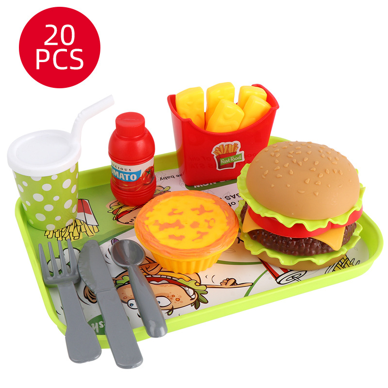Children's Hamburger Play House Toy DIY Assembly Simulation