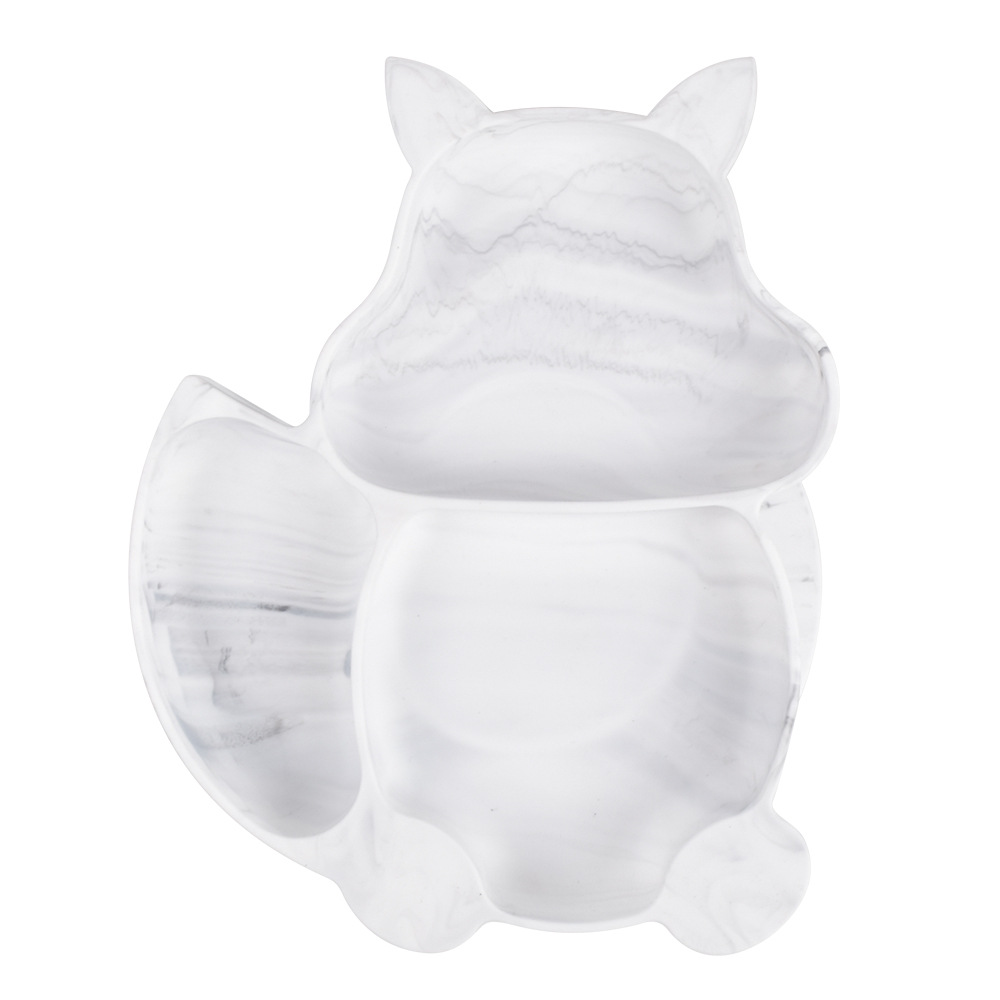 Children's Silicone Dinner Plate Baby Silicone Suction Cup Bowl Complementary Food Set