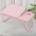 Folding And Adjustable Small Table Computer Stand On The Bed