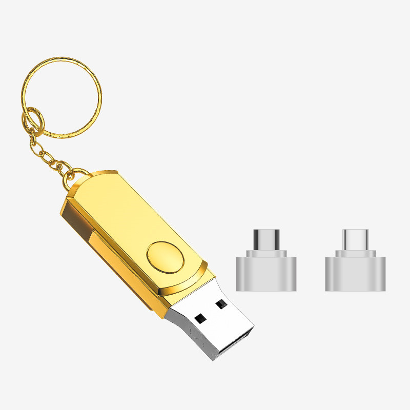 فلاش USB معدني بسعة كبيرة متوافق مع أجهزة أبل