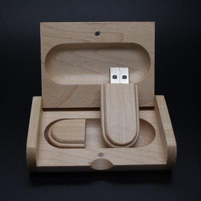 فلاش USB خشبي مخصص للإعلانات والهدايا