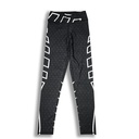 Women's Black Rectangular Print Cropped Pants