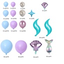 New Mermaid-Themed Birthday Party Latex Balloon Set 