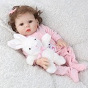 NPKDOLL simulation rebirth baby girl doll soft glue