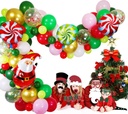 Christmas balloon garland set, perfect for welcoming a newborn and celebrating birthdays, adding a special festive atmosphere to the occasion 