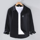 Cotton Long-sleeved Shirt Men's Simple Workwear