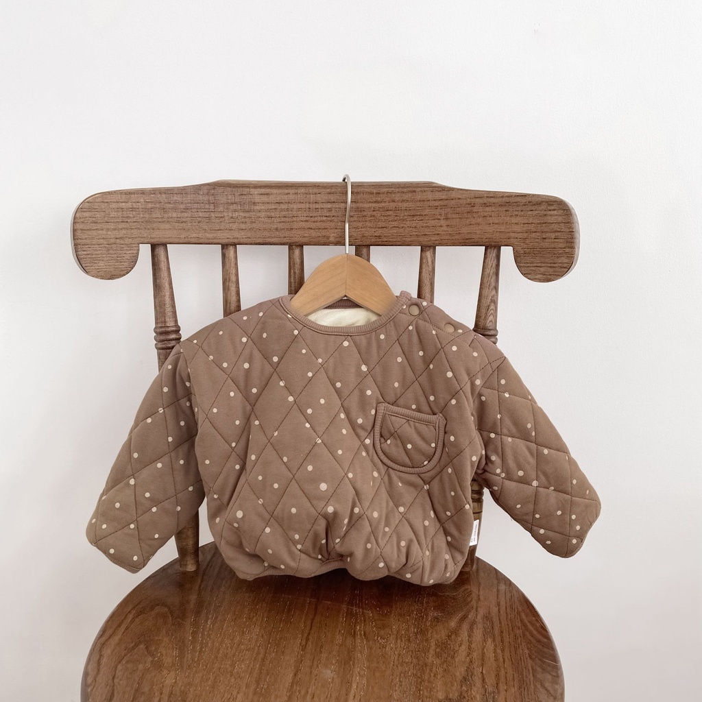 Warm Embroidered Quilted Cotton Jacket 