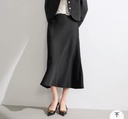 Fishtail Elastic Waist Skirt A- Line