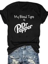 European And American Printed Round Neck T-shirt Spring And Summer Leisure Short Sleeve