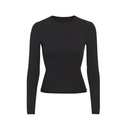 Brushed High-density Nylon Long-sleeved Bottoming Women's Single Wear