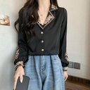 Personalized And Fashionable Long Sleeved Chiffon Shirt