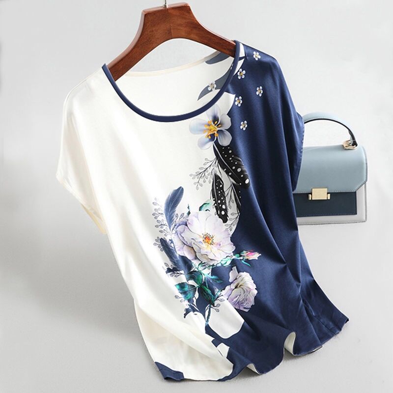 Printed Loose Slimming Bottoming Shirt