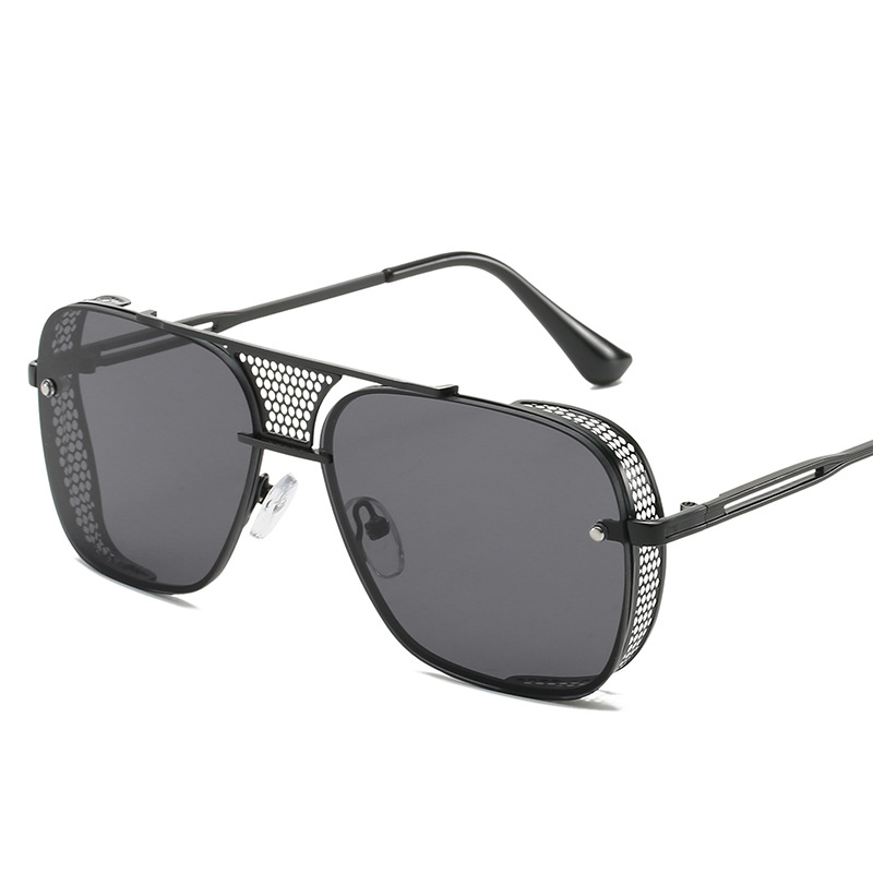 Steampunk Men's Sunglasses Cross-border Metal Hollow Glasses