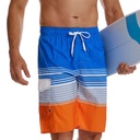 Gradient Men's Beach Pants Blue Stripe Sports Short-length Pants Waterproof Pants
