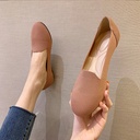 Pumps Round Head Woven Shallow Mouth Flying Woven Women's Flat Bottom