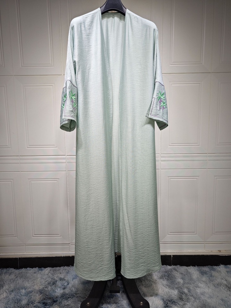 عباءة كارديغان بطراز عربي مع تطريز فاخر 