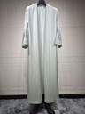 Arabian-Style Cardigan Abaya with Luxurious Embroidery 