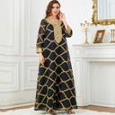 A dress with an elegant design and long sleeves.