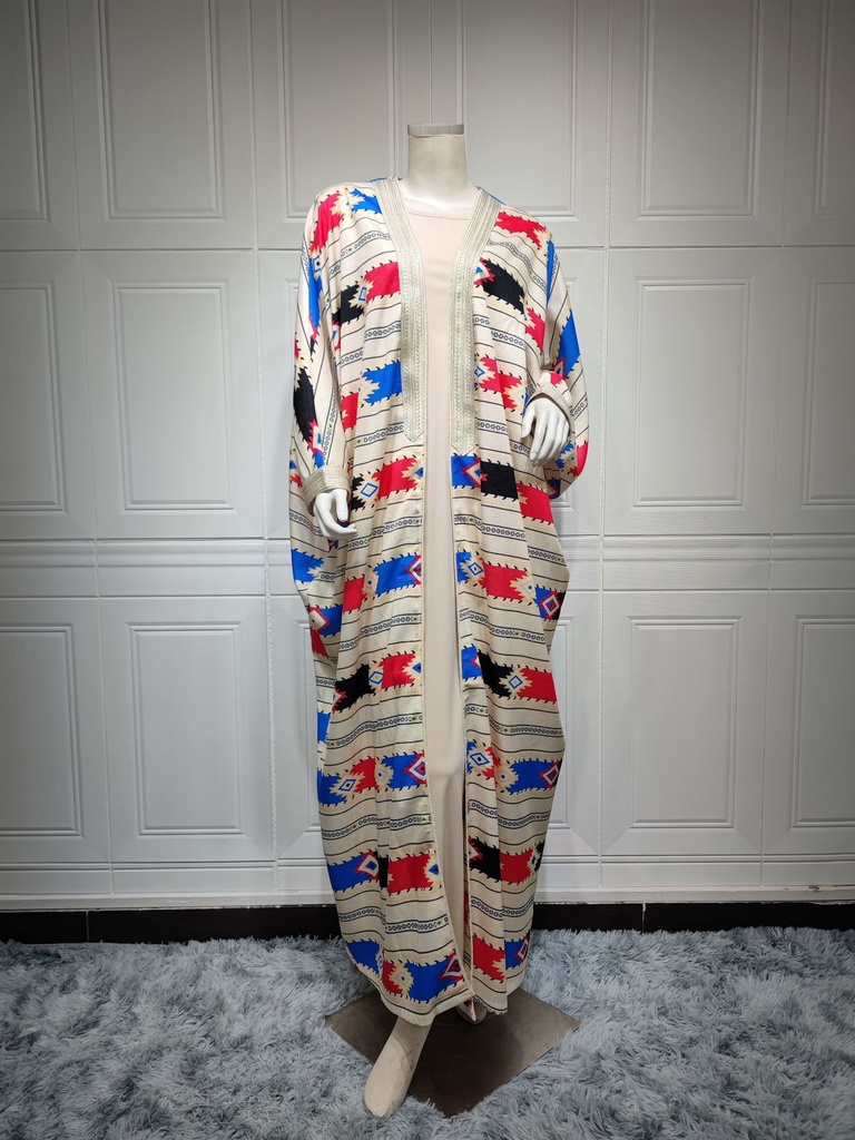 A stylish and unique two-piece abaya set