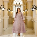A modern and elegant abaya dress reflecting Islamic and Eastern heritage