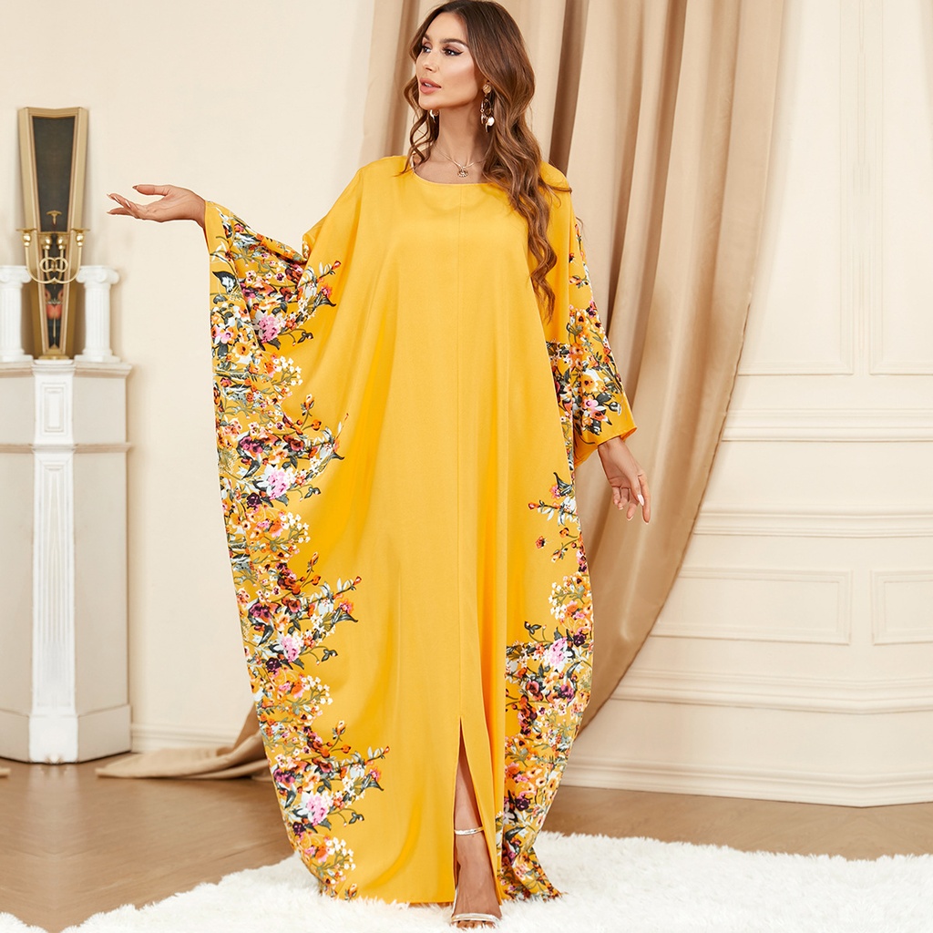 Modest abaya with attractive traditional details, suitable for the modern Arab woman