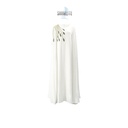 A long dress with flared sleeves and a traditional design that highlights the beauty of Eastern elegance