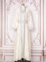A Royal Eastern Kaftan Dress with Luxurious Embroidery Inspired by Islamic Heritage