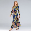 Loose-Fit Long Sleeve Dress with a Slim Cut in Plus Sizes