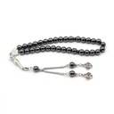 Luxurious Islamic Tasbeeh Made of Hematite Stone with an Elegant Arabic and Turkish Design 