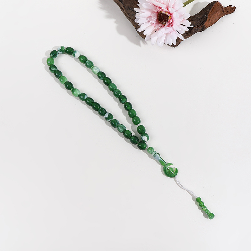 Arabian classic design rosary adorned with a star and crescent
