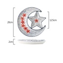 Ceramic Plates with Star and Moon Design for Desserts