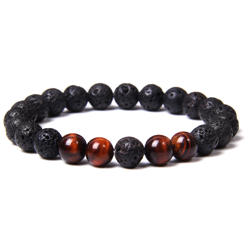 An elegant and luxurious misbaha/bracelet made of natural Tiger Eye stone, featuring a refined design that exudes sophistication and elegance
