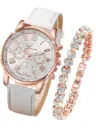A new fashion women's quartz watch with an elegant bracelet, forming a complete set for a distinctive look