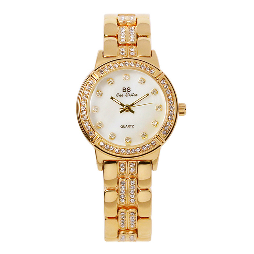 A stylish watch with a modern design and a linked strap