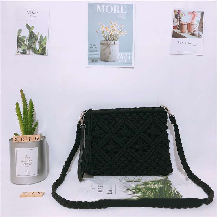 Women's handbag with an elegant design, hand-woven