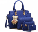 A new four-piece ladies' bag set, including a handbag, shoulder bag, and crossbody bag with a trendy and elegant design suitable for all outfits