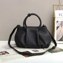 Elegant and Comfortable Women's Leather Bag with Stylish Pleats