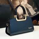 Women's Patent Cowhide Leather Handbag – Elegant Crossbody Bag