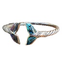 Adjustable Mermaid Tail Alloy Ring in European and American Fashion Style
