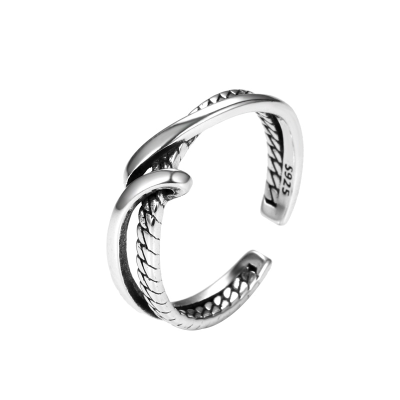 Simple Retro Niche Design Light Luxury Ring